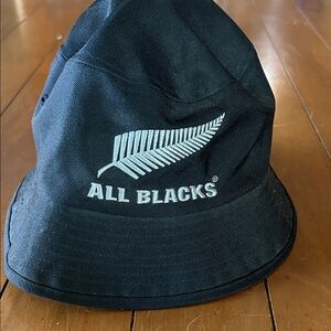 adidas Black Bucket Hat with White Logo